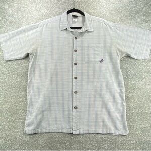 Patagonia Men's Large Lightweight Organic Cotton Button Down Shirt – Minor Stain